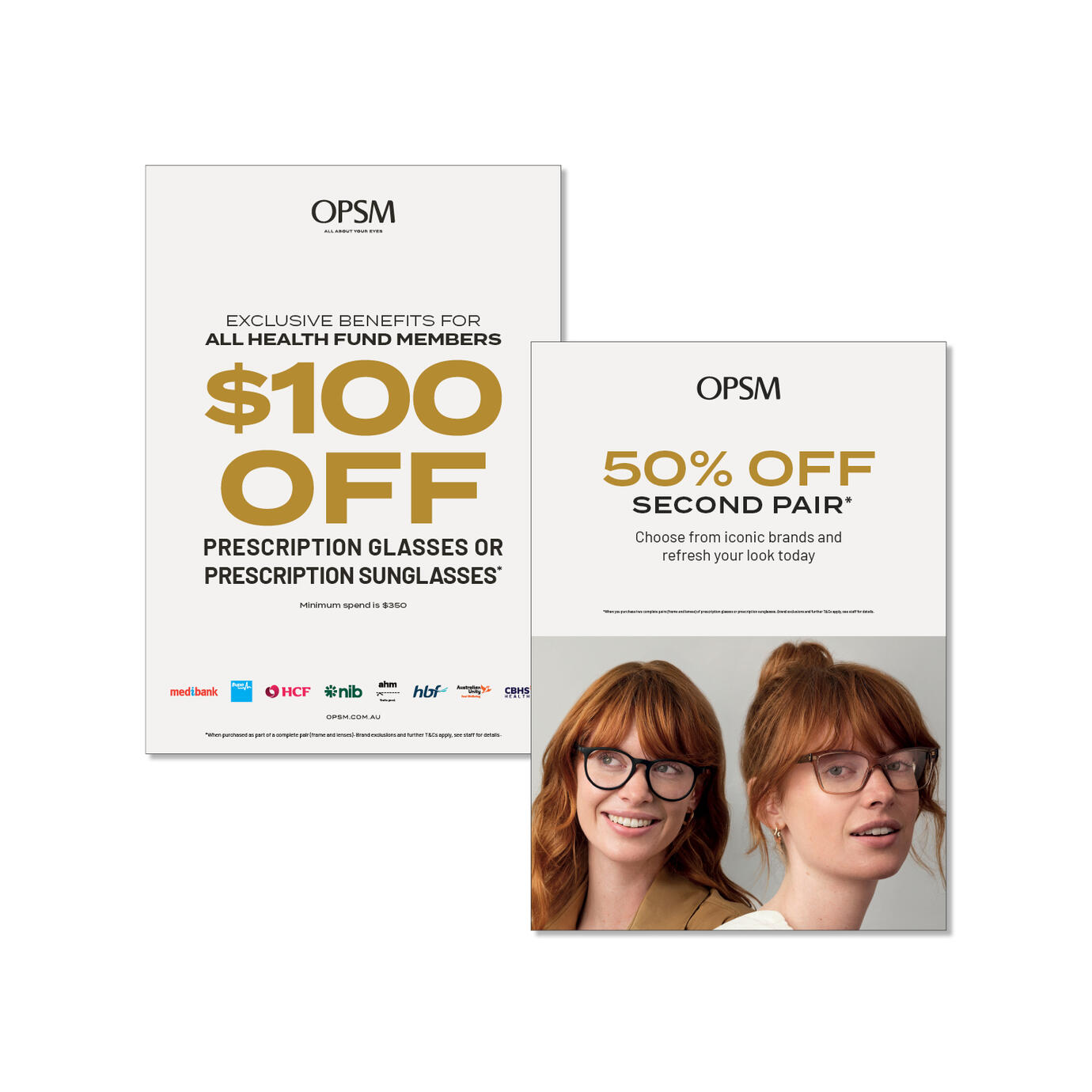 Signage for OPSM Stores